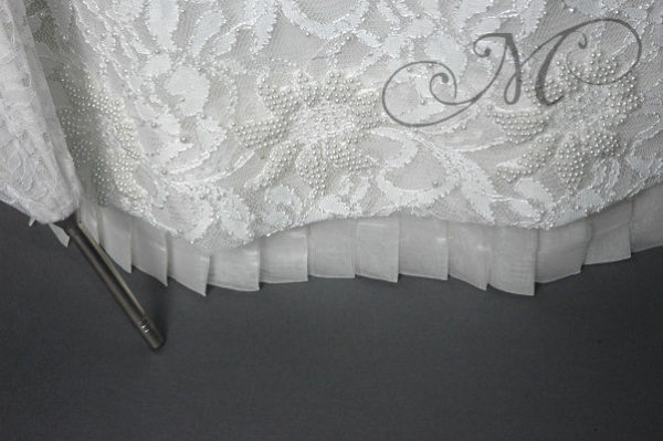 witte belle epoque jurk zoom detail klwm